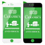 Захисна плівка Ceramic 9D без упаковки для Apple iPhone 7+ / 8+ біла та чорна Унікальний вибір!