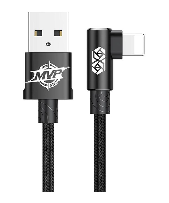 кабель Baseus MVP Elbow L-образне підкючення USB to Lightning 1.5A (2m) (CALMVP-A) - Image 4