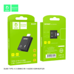 AUX ПЕРЕХІДНИК Denmen DU09 Type-C - jack 3.5 мм