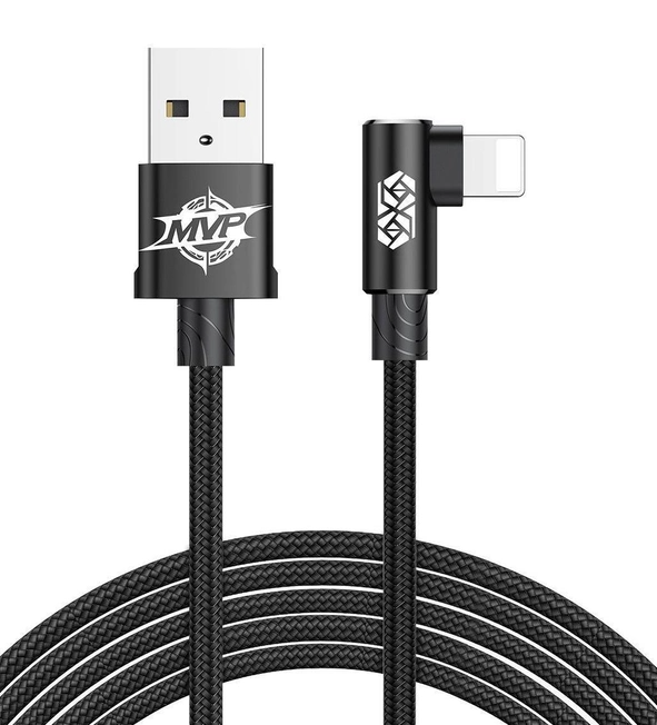 кабель Baseus MVP Elbow L-образне підкючення USB to Lightning 1.5A (2m) (CALMVP-A)