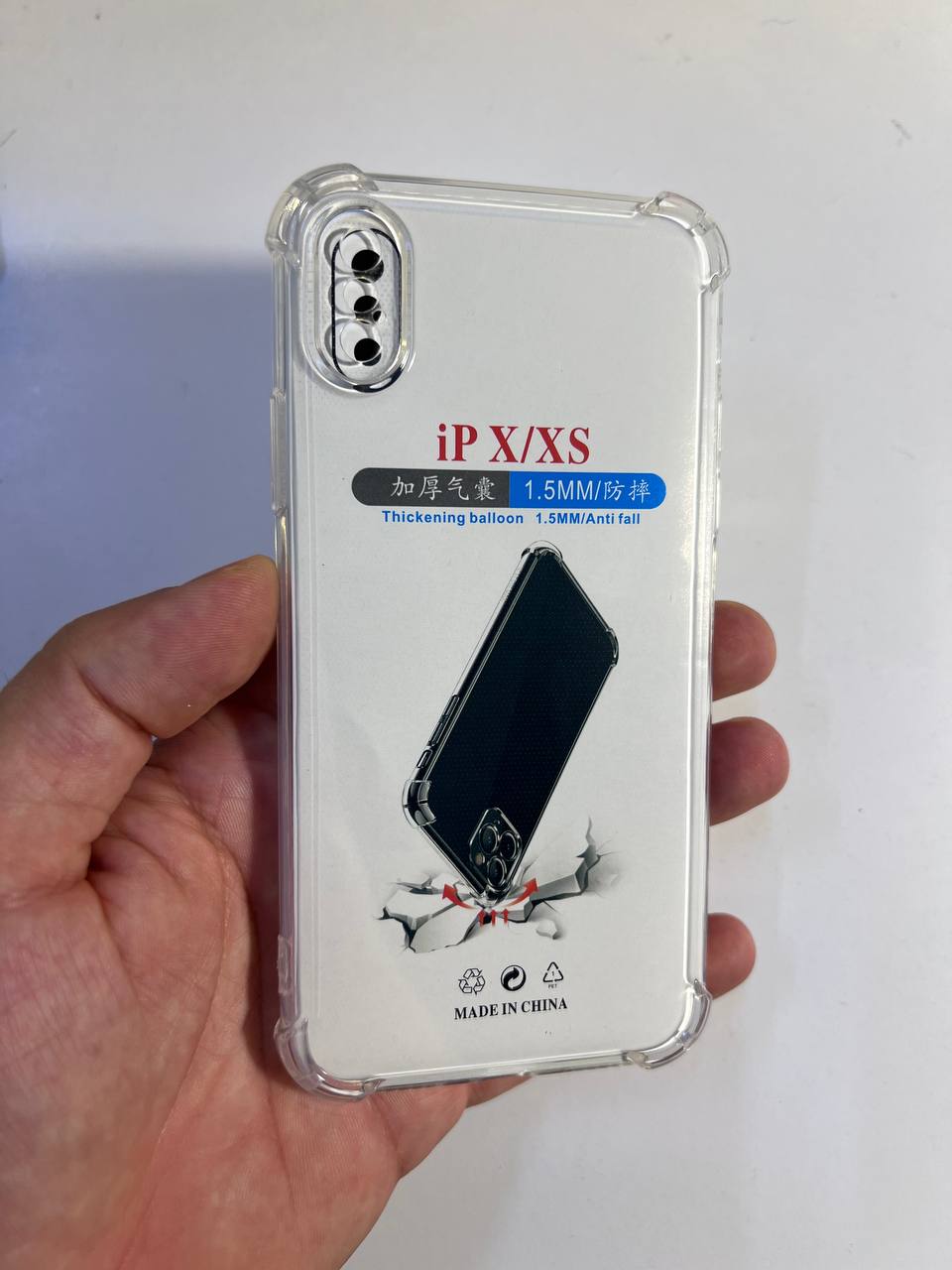 Чохол прозорий Armorstandart Air Force для Apple iPhone X/ Xs прозорий, посилені кути.