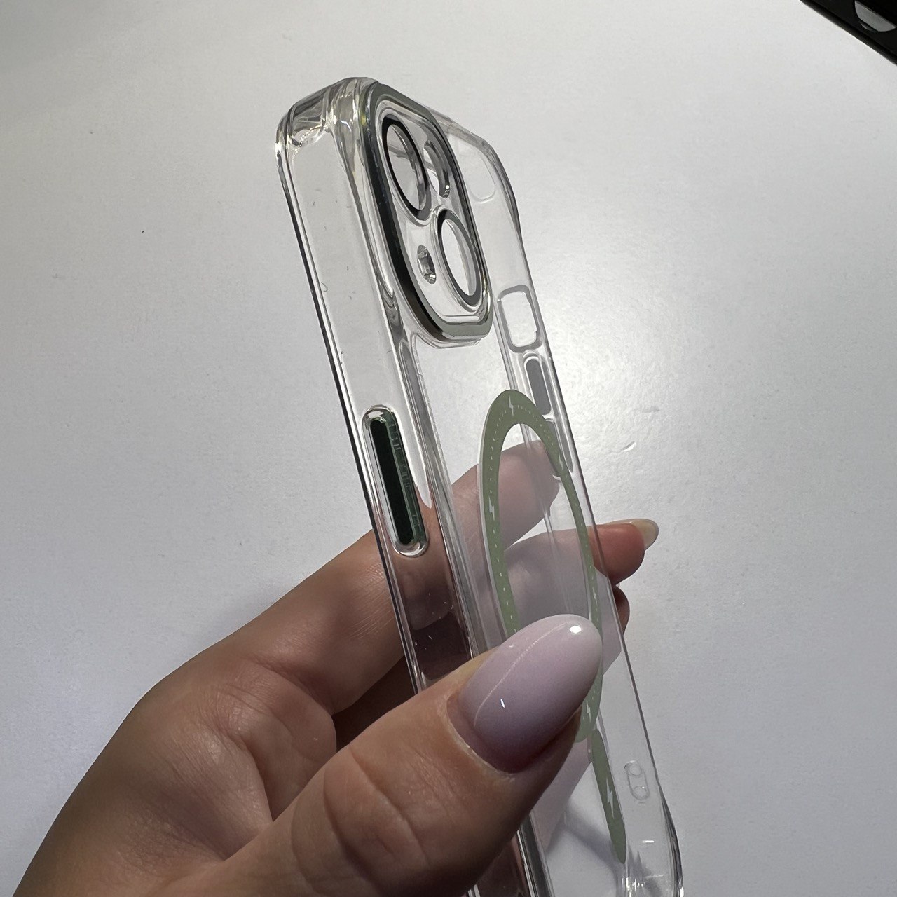 Чохол накладка iPhone 13 MagSafe Case Green закрита камера - Image 4