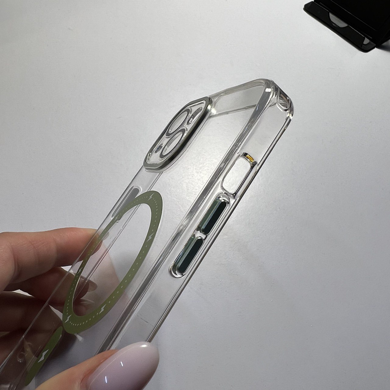 Чохол накладка iPhone 13 MagSafe Case Green закрита камера - Image 3