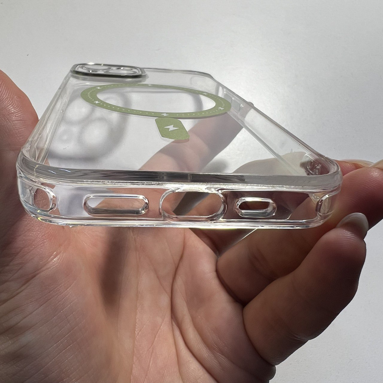 Чохол накладка iPhone 13 MagSafe Case Green закрита камера - Image 2