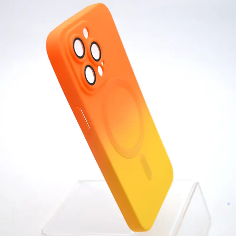 Чохол накладка з MagSafe Bright Case для Apple iPhone 13 Pro Orange-Yellow - Image 4