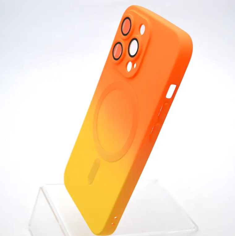 Чохол накладка з MagSafe Bright Case для Apple iPhone 13 Pro Orange-Yellow - Image 3